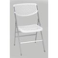 Bridgeport Folding Chair, Resin Mesh Back And Seat, White Color, PK2 C863BP60WHP2E